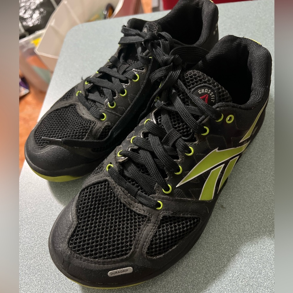 Reebok Nano 2.0 Men's Black and Neon Green Training Crossfit athletic Shoes